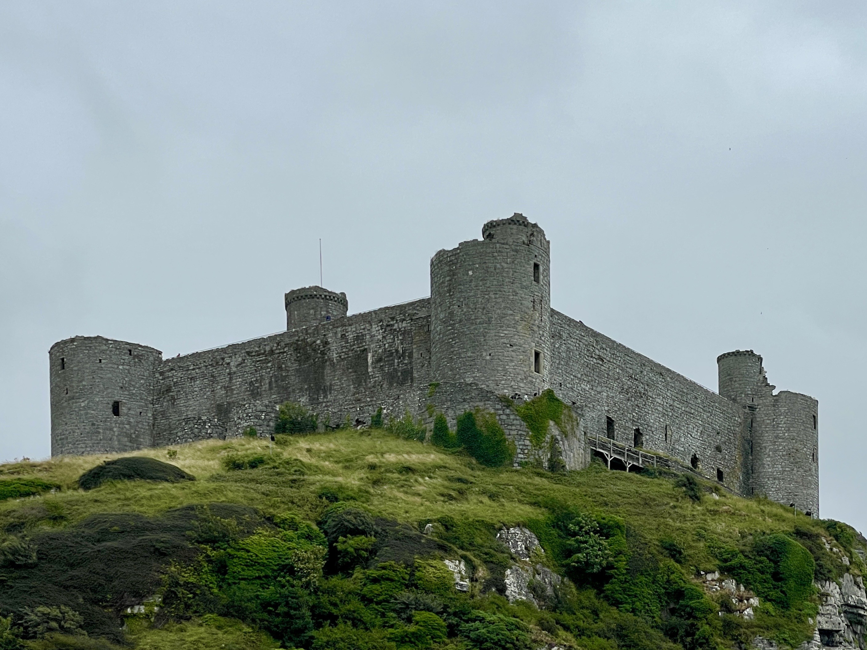 Stone castle atop a rocky outcrop