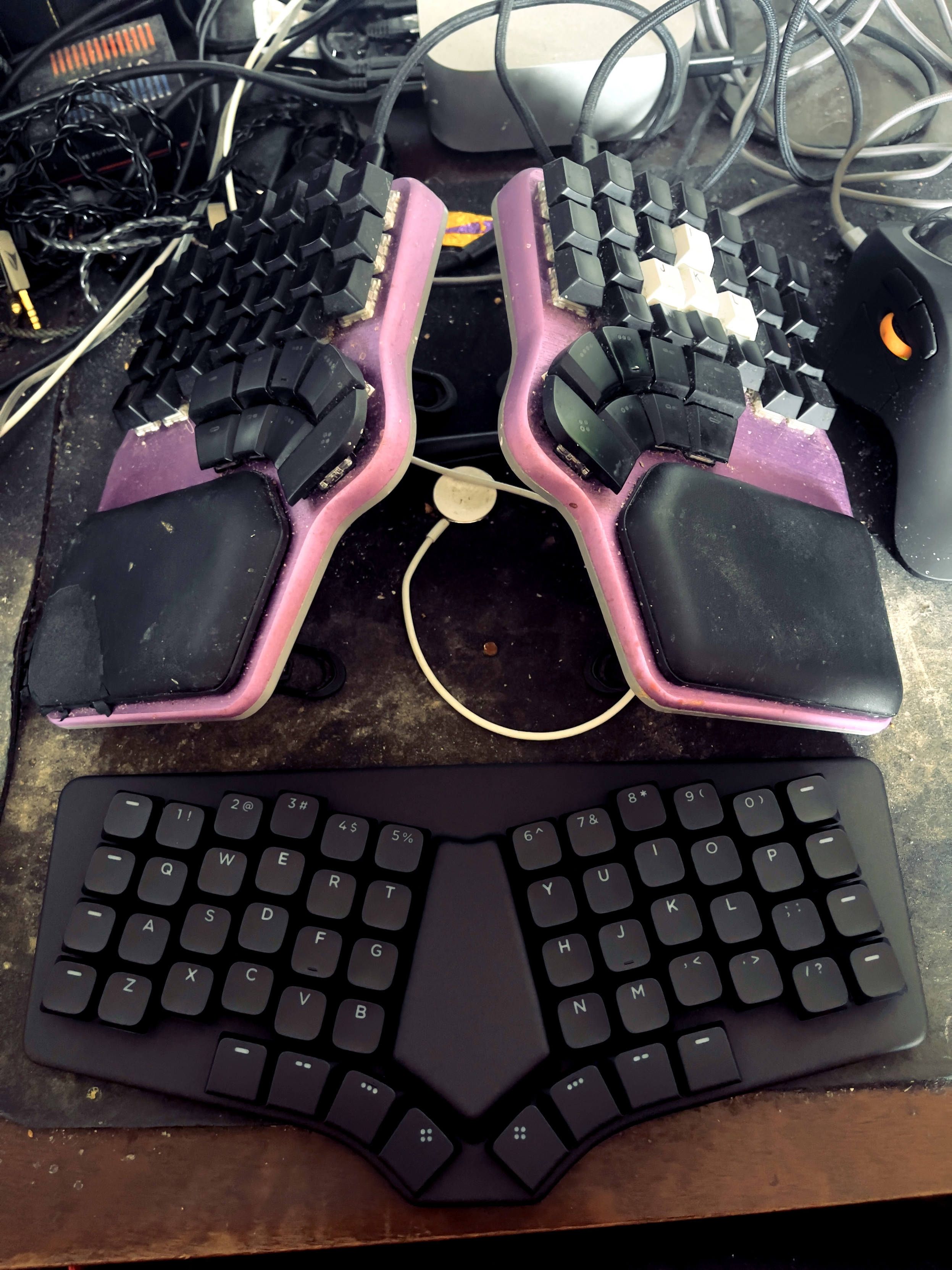 Dygma Somsei and Defy keyboard size difference.
